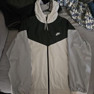 Nike Black and Gray Windbreaker Jacket